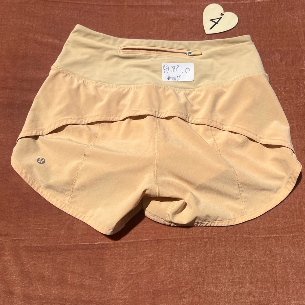 Lululemon speed up shorts size 4